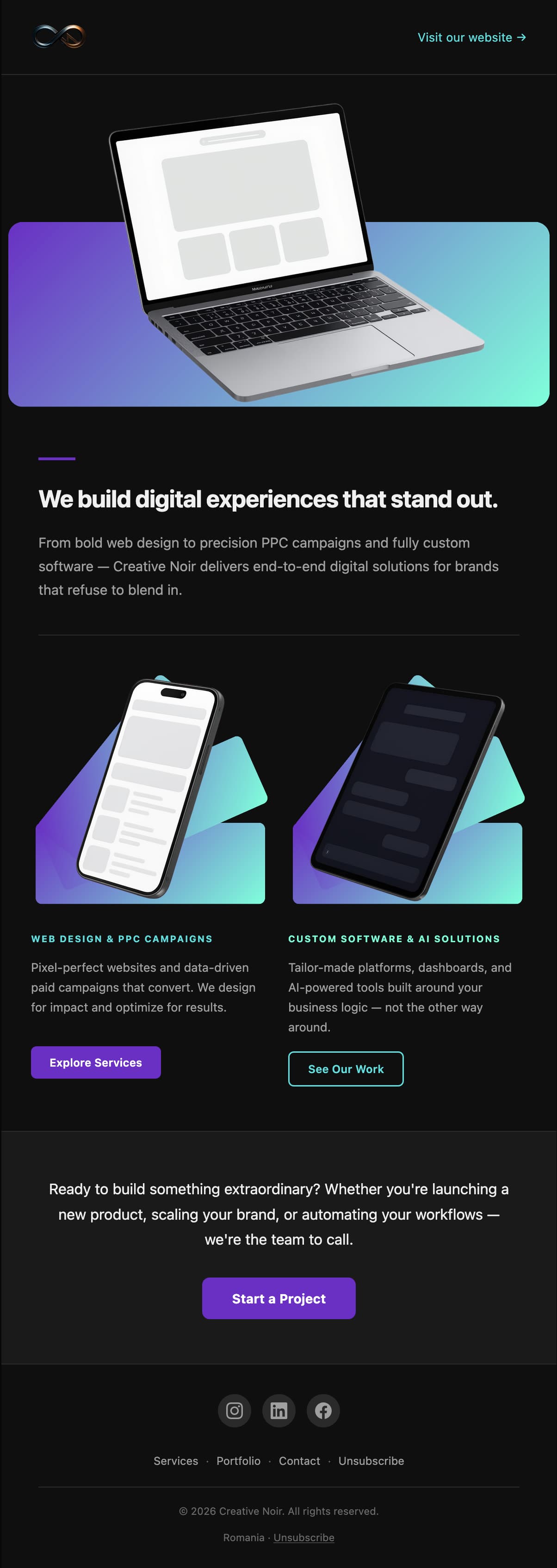 Website mockup