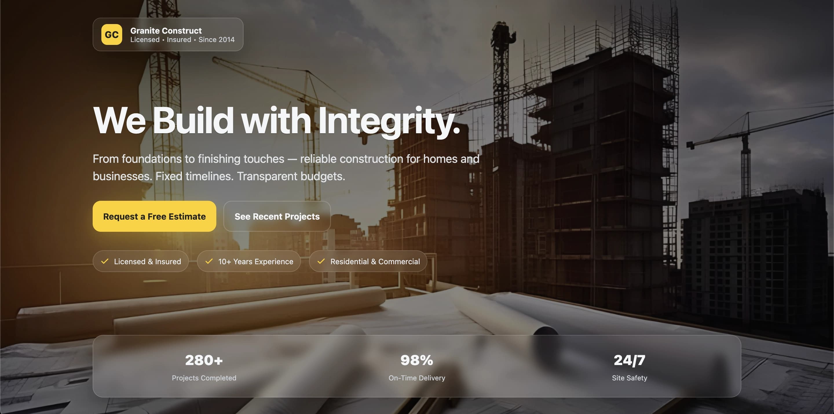 Website mockup