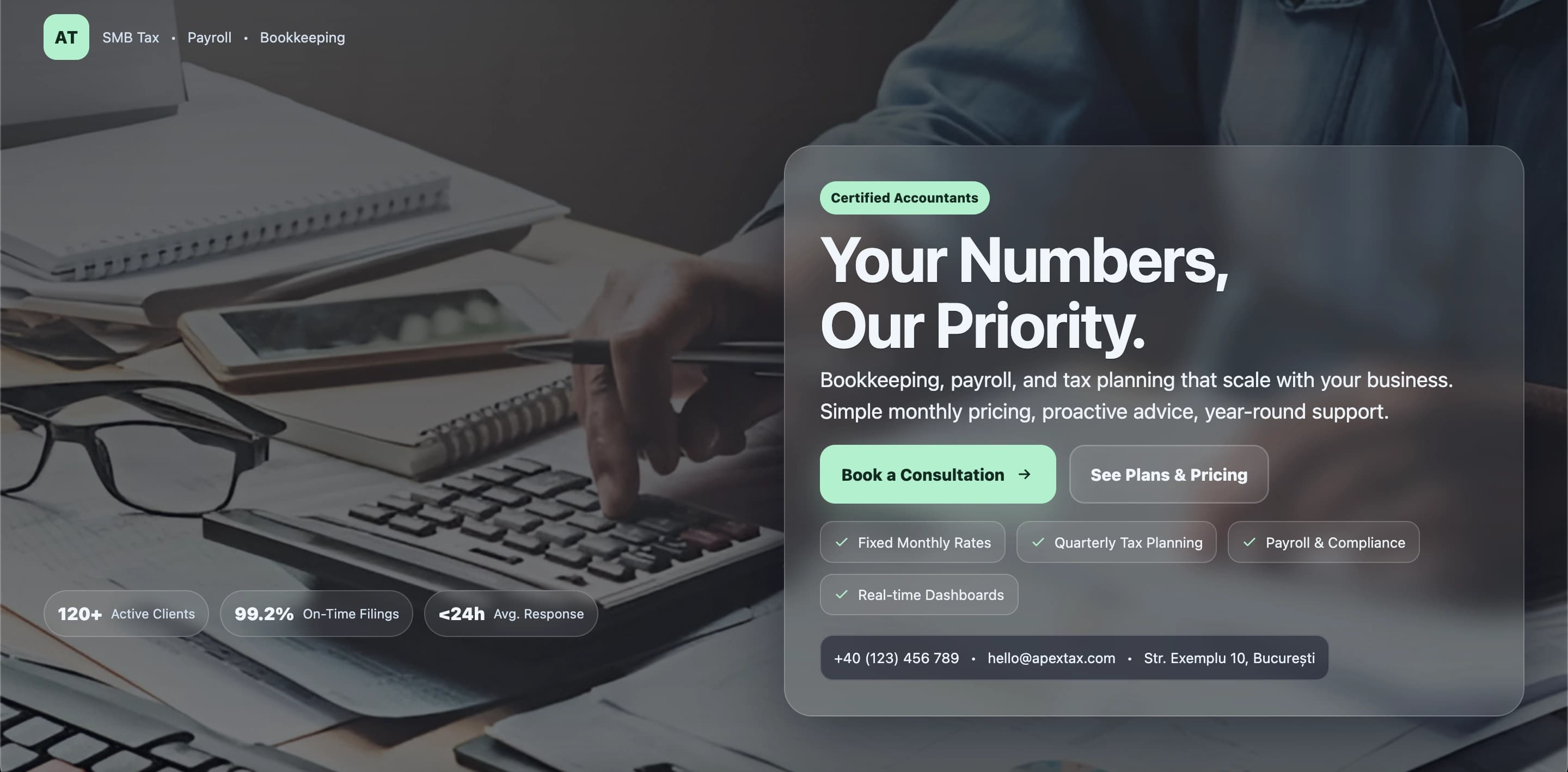 Website mockup